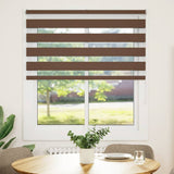 Zebra Blind Brown 135x100 cm Fabric Width 130.9 cm Polyester 4014320