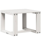 3 Piece Garden Lounge Set White Solid Wood Pine 832631
