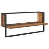 Wall Shelf Set 6 pcs Old Wood 100 x 25 x 30 cm Engineered Wood 882847