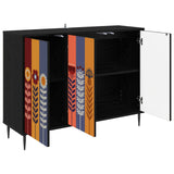 Sideboard ESSEN Black Oak 102 x 33 x 76 cm Engineered Wood 8006982