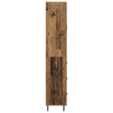 Highboard with Drawer 2 pcs Old Wood Engineered Wood and Glass 3415638