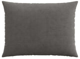 Cushion Cover 6 pcs HEERLEN Dark Grey 65 x 65 cm Corduroy 912936