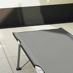 Folding Camping Bed Folding Grey 62 x 194 x 42 cm Oxford fabric 42003119