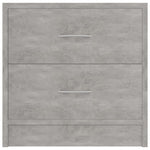 Bedside Cabinets 2 pcs Concrete Grey 40x30x40 cm Engineered Wood 801044