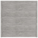 Bedside Cabinets 2 pcs Concrete Grey 40x30x40 cm Engineered Wood 801044