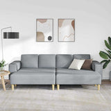Sofa Set 3 pcs Light grey Fabric 3335112
