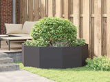 Planter Black 120 x 120 x 50 cm Steel 883745