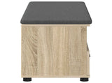 Hall Bench with Cushion with Drawer Sonoma Oak 100 x 38 x 46 cm 891466