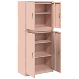 Storage Cabinet 2 pcs Pink 80 x 40 x 175 cm Steel Lockable 3438736