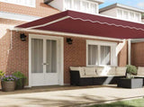 Manual Retractable Awning Burgundy 500x300 cm 3215223