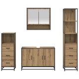 Bathroom Furniture Set 4 pcs Artisan Oak Engineered Wood 3402340