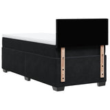 Box Spring Bed with Mattress Black 100x200 cm Velvet 3286236