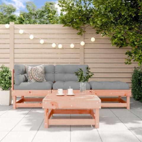 ZNTS 4 Piece Garden Lounge Set Solid Wood Douglas 3186485