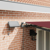 Manual Retractable Awning with LEDs Burgundy 500x300 cm 3310195