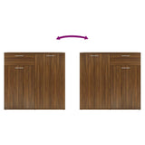 Sideboard Brown Oak 80x36x75 cm Engineered Wood 815491