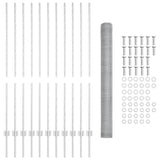 Welded Wire Fence 25 x 1.4 m Hot-Dip Galvanised Steel 3337006