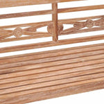Batavia Bench 120 cm White Wash Solid Teak Wood 316035