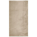 Rug HUARTE Short Pile Soft and Washable Sand 80x150 cm 375052