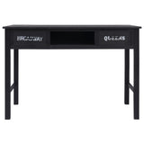 Console Table Black 110x45x76 cm Wood 284161