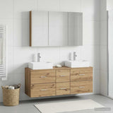 Bathroom Furniture Set 4 pcs Artisan Oak 3406830
