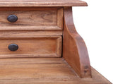 Writing Desk with Drawers 90x50x101 cm Solid Mahogany Wood 283912