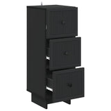 Drawer Cabinet Black 33 x 34.5 x 90 cm Engineered Wood 893926