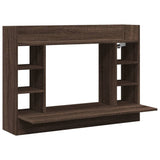 Wall-Mounted Desk Brown Oak 105x48x75 cm Engineered Wood 847974