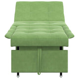 Sofa Bed Light Green 194 x 67 x 82 cm Velvet 42008597