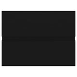 Sink Cabinet with Built-in Basin Black Engineered Wood 3071631