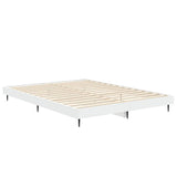 Bed Frame without Mattress White 140x190 cm Engineered Wood 832277