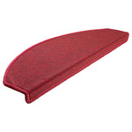 Stair Mats 15 pcs 65x24x4 cm Bordeaux Half Round Large 133889
