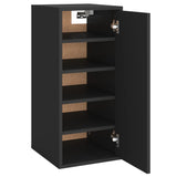 ZNTS Shoe Cabinet Black 32x35x70 cm Engineered Wood 808956