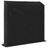 Firewood Rack with Rain Cover 200x40x200 cm Galvanised Steel 4104956