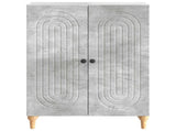 Sideboard Concrete Grey 66 x 34.5 x 90 cm Engineered Wood 894128