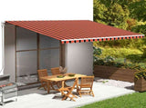 Replacement Fabric for Awning Orange and Brown 5x3.5 m 311962