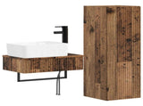 Bathroom Furniture Set 2 pcs Old Wood 33 x 34.5 x 100 cm 3406111