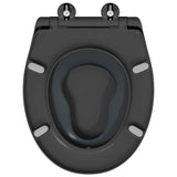 Toilet Seat Anthracite 47 x 37 x 4 cm Duroplast 42002350