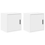 ZNTS Garage Wall Cabinets 2 pcs White Engineered Wood 860626