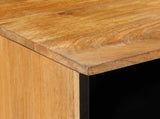 TV Cabinet with Shelf Natural 100 x 33 x 46 cm Solid Mango Wood 4018276