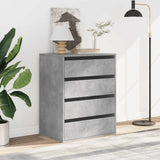 Corner Chest of Drawers Concrete Grey 60x41x76 cm Engineered Wood 852873