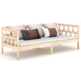 Day Bed without Mattress Solid Wood Pine 90x190 cm Single 820217