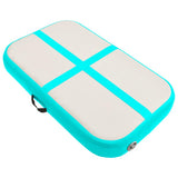 Inflatable Gymnastics Mat with Pump 60x100x10 cm PVC Green 92651