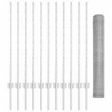 Welded Wire Fence 25 x 1 m Hot-Dip Galvanised Steel 3336999