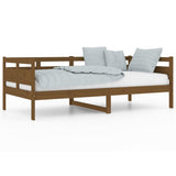 Day Bed without Mattress Honey Brown Solid Wood Pine 90x190 cm Single 820310