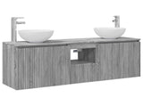Bathroom Cabinet Set 3 pcs Grey Sonoma 49.5 x 35 x 63 cm 3405623