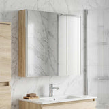 Bathroom Mirror Cabinet Sonoma Oak 73.5 x 15.5 x 70 cm 889257
