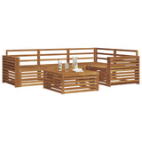 Outdoor Sofa Set 5 pcs Natural Solid Acacia Wood 3373424