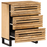 Sideboard 60x34x75 cm Solid Wood Rough Mango 377451