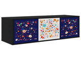 Wall-mounted TV Cabinet MAINZ 102 x 33 x 40 cm Black Oak 8007180