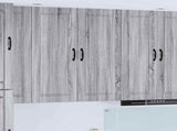 Wall Cabinet PORTO Grey Sonoma 40 x 31 x 100 cm Engineered Wood 885471